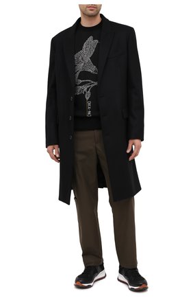 Мужской шерстяной джемпер Z ZEGNA черного цвета по цене 42050 руб., арт. VVP80/ZZ110 | Фото 2 Мужской шерстяной джемпер Z ZEGNA черного цвета, арт. VVP80/ZZ110 | Фото 2