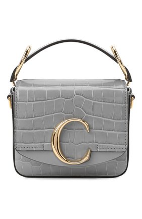 Женская сумка chloé c mini CHLOÉ серого цвета по цене 118500 руб., арт. CHC19US193A87 | Фото 1 Женская сумка chloé c mini CHLOÉ серого цвета, арт. CHC19US193A87 | Фото 1