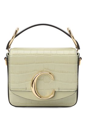 Женская сумка chloé c mini CHLOÉ светло-зеленого цвета по цене 113500 руб., арт. CHC19US193A87 | Фото 1 Женская сумка chloé c mini CHLOÉ светло-зеленого цвета, арт. CHC19US193A87 | Фото 1