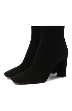 Женские замшевые ботильоны SANTONI черного цвета по цене 58500 руб., арт. WTML58889HA2NMGDN01 | Фото 1 Женские замшевые ботильоны SANTONI черного цвета, арт. WTML58889HA2NMGDN01 | Фото 1