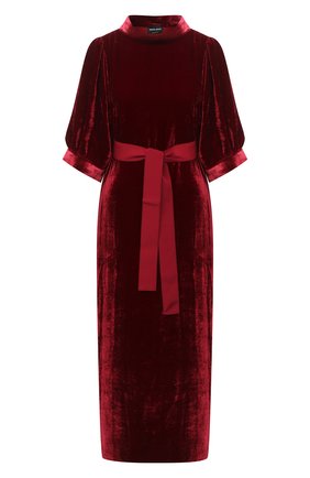 Женское платье из вискозы GIORGIO ARMANI красного цвета по цене 244000 руб., арт. 0WHVA060/T01I7 | Фото 1 Женское платье из вискозы GIORGIO ARMANI красного цвета, арт. 0WHVA060/T01I7 | Фото 1