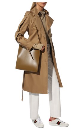 Женские кожаные кеды new ace GUCCI белого цвета по цене 43900 руб., арт. 431942/02JP0 | Фото 2 Женские кожаные кеды new ace GUCCI белого цвета, арт. 431942/02JP0 | Фото 2