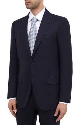 Мужской шерстяной костюм KITON темно-синего цвета по цене 974000 руб., арт. UA81K01W01 | Фото 2 Мужской шерстяной костюм KITON темно-синего цвета, арт. UA81K01W01 | Фото 2