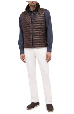 Мужская шерстяная рубашка KITON синего цвета по цене 105000 руб., арт. UMCNERK01T3801 | Фото 2 Мужская шерстяная рубашка KITON синего цвета, арт. UMCNERK01T3801 | Фото 2