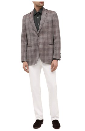 Мужская хлопковая рубашка KITON хаки цвета по цене 89100 руб., арт. UMCNERH0740907 | Фото 2 Мужская хлопковая рубашка KITON хаки цвета, арт. UMCNERH0740907 | Фото 2 (Рукава: Длинные; Материал внешний: Хлопок; Длина (для топов): Стандартные; Стили: Классический; Случай: Формальный, Повседневный; Воротник: Кент; Мужское Кросс-КТ: Рубашка-одежда; Принт: Однотонные; Манжеты: На пуговицах; Региональные ограничения белый список (Axapta Mercury): RU)