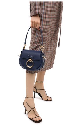 Женская сумка tess small CHLOÉ синего цвета по цене 128000 руб., арт. CHC19WS153944 | Фото 2 Женская сумка tess small CHLOÉ синего цвета, арт. CHC19WS153944 | Фото 2