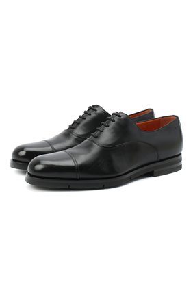Мужские кожаные оксфорды SANTONI черного цвета по цене 65800 руб., арт. MCAZ16503SI5EKYBN01 | Фото 1 Мужские кожаные оксфорды SANTONI черного цвета, арт. MCAZ16503SI5EKYBN01 | Фото 1