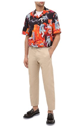 Мужские хлопковые брюки LANVIN бежевого цвета по цене 89950 руб., арт. RM-TR0061-4468-A20 | Фото 2 Мужские хлопковые брюки LANVIN бежевого цвета, арт. RM-TR0061-4468-A20 | Фото 2