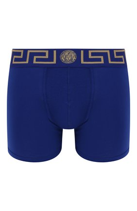 Мужские хлопковые боксеры VERSACE синего цвета по цене 5700 руб., арт. AU10028/A232741 | Фото 1 Мужские хлопковые боксеры VERSACE синего цвета, арт. AU10028/A232741 | Фото 1