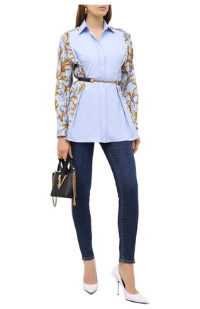 Женская хлопковая рубашка VERSACE разноцветного цвета по цене 111000 руб., арт. A87307/A236041 | Фото 2 Женская хлопковая рубашка VERSACE разноцветного цвета, арт. A87307/A236041 | Фото 2