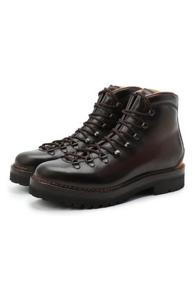 Мужские кожаные ботинки RALPH LAUREN темно-коричневого цвета по цене 126500 руб., арт. 815811329 | Фото 1 Мужские кожаные ботинки RALPH LAUREN темно-коричневого цвета, арт. 815811329 | Фото 1