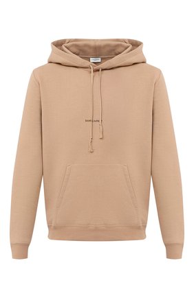 Мужской хлопковое худи SAINT LAURENT бежевого цвета по цене 57350 руб., арт. 632425/YBQZ2 | Фото 1 Мужской хлопковое худи SAINT LAURENT бежевого цвета, арт. 632425/YBQZ2 | Фото 1