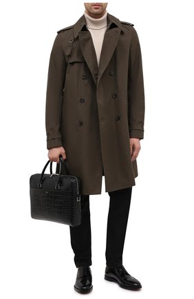 Мужская кожаная сумка для ноутбука duffle SAINT LAURENT черного цвета по цене 122500 руб., арт. 625449/DZE0E | Фото 2 Мужская кожаная сумка для ноутбука duffle SAINT LAURENT черного цвета, арт. 625449/DZE0E | Фото 2
