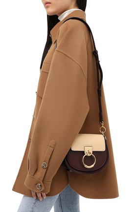 Женская сумка tess small CHLOÉ бежевого цвета по цене 136500 руб., арт. CHC20AS153D04 | Фото 5 Женская сумка tess small CHLOÉ бежевого цвета, арт. CHC20AS153D04 | Фото 5