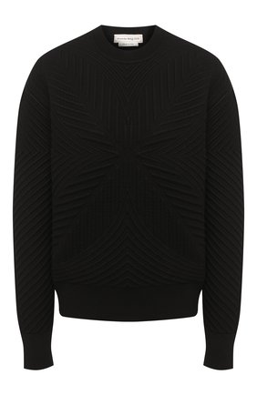 Женская свитшот из шерсти и вискозы ALEXANDER MCQUEEN черного цвета по цене 95550 руб., арт. 641894/Q1ARM | Фото 1 Женская свитшот из шерсти и вискозы ALEXANDER MCQUEEN черного цвета, арт. 641894/Q1ARM | Фото 1