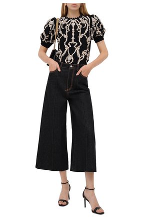 Женские джинсы ALEXANDER MCQUEEN черного цвета по цене 62100 руб., арт. 628063/QMAA3 | Фото 2 Женские джинсы ALEXANDER MCQUEEN черного цвета, арт. 628063/QMAA3 | Фото 2