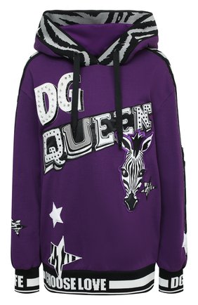 Женский хлопковое худи DOLCE & GABBANA фиолетового цвета по цене 169000 руб., арт. F9I03Z/G7WFU | Фото 1 Женский хлопковое худи DOLCE & GABBANA фиолетового цвета, арт. F9I03Z/G7WFU | Фото 1