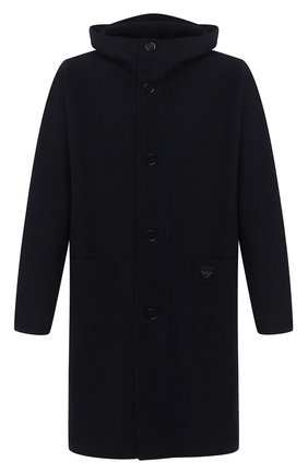 Мужской шерстяное пальто EMPORIO ARMANI темно-синего цвета по цене 82150 руб., арт. 8N1L6P/1JK7Z | Фото 1 Мужской шерстяное пальто EMPORIO ARMANI темно-синего цвета, арт. 8N1L6P/1JK7Z | Фото 1