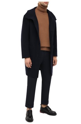 Мужской шерстяное пальто EMPORIO ARMANI темно-синего цвета по цене 82150 руб., арт. 8N1L6P/1JK7Z | Фото 2 Мужской шерстяное пальто EMPORIO ARMANI темно-синего цвета, арт. 8N1L6P/1JK7Z | Фото 2