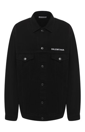 Женская джинсовая куртка BALENCIAGA черного цвета по цене 104000 руб., арт. 628857/TEW35 | Фото 1 Женская джинсовая куртка BALENCIAGA черного цвета, арт. 628857/TEW35 | Фото 1