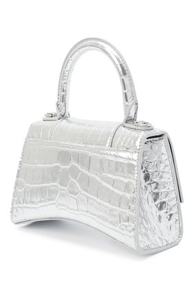 Женская сумка hourglass xs BALENCIAGA серебряного цвета по цене 112500 руб., арт. 592833/1S49Y | Фото 3 Женская сумка hourglass xs BALENCIAGA серебряного цвета, арт. 592833/1S49Y | Фото 3