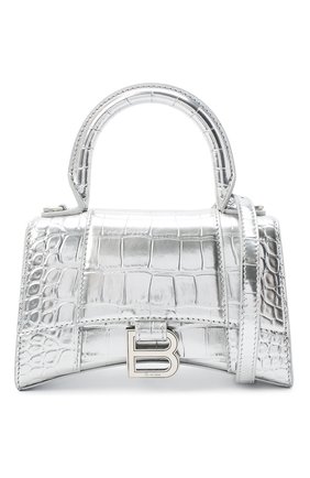 Женская сумка hourglass xs BALENCIAGA серебряного цвета по цене 112500 руб., арт. 592833/1S49Y | Фото 6 Женская сумка hourglass xs BALENCIAGA серебряного цвета, арт. 592833/1S49Y | Фото 6