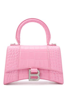 Женская сумка hourglass xs BALENCIAGA розового цвета по цене 148500 руб., арт. 592833/1LR6Y | Фото 1 Женская сумка hourglass xs BALENCIAGA розового цвета, арт. 592833/1LR6Y | Фото 1 (Сумки-технические: Сумки через плечо, Сумки top-handle; Материал: Натуральная кожа; Размер: mini; Ремень/цепочка: На ремешке)