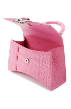 Женская сумка hourglass xs BALENCIAGA розового цвета по цене 148500 руб., арт. 592833/1LR6Y | Фото 4 Женская сумка hourglass xs BALENCIAGA розового цвета, арт. 592833/1LR6Y | Фото 4 (Сумки-технические: Сумки через плечо, Сумки top-handle; Материал: Натуральная кожа; Размер: mini; Ремень/цепочка: На ремешке)