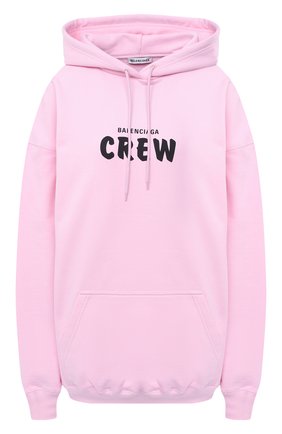 Женский хлопковое худи BALENCIAGA розового цвета по цене 64750 руб., арт. 578135/TIV75 | Фото 1 Женский хлопковое худи BALENCIAGA розового цвета, арт. 578135/TIV75 | Фото 1