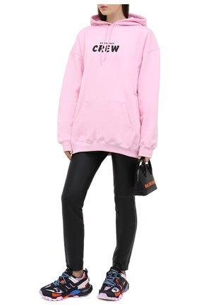 Женский хлопковое худи BALENCIAGA розового цвета по цене 64750 руб., арт. 578135/TIV75 | Фото 2 Женский хлопковое худи BALENCIAGA розового цвета, арт. 578135/TIV75 | Фото 2