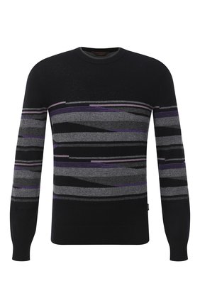 Мужской кашемировый джемпер Z ZEGNA черного цвета по цене 46750 руб., арт. VVH23/ZZ110 | Фото 1 Мужской кашемировый джемпер Z ZEGNA черного цвета, арт. VVH23/ZZ110 | Фото 1