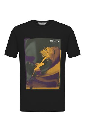 Мужская хлопковая футболка Z ZEGNA черного цвета по цене 15050 руб., арт. VV372/ZZ630Z | Фото 1 Мужская хлопковая футболка Z ZEGNA черного цвета, арт. VV372/ZZ630Z | Фото 1
