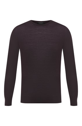 Мужской шерстяной джемпер ERMENEGILDO ZEGNA фиолетового цвета по цене 57300 руб., арт. UVM00/110 | Фото 1 Мужской шерстяной джемпер ERMENEGILDO ZEGNA фиолетового цвета, арт. UVM00/110 | Фото 1