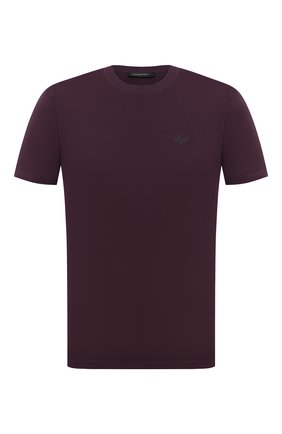Мужская хлопковая футболка ERMENEGILDO ZEGNA фиолетового цвета по цене 24550 руб., арт. UV526/707R | Фото 1 Мужская хлопковая футболка ERMENEGILDO ZEGNA фиолетового цвета, арт. UV526/707R | Фото 1