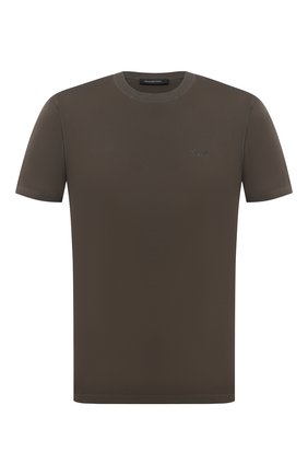 Мужская хлопковая футболка ERMENEGILDO ZEGNA хаки цвета по цене 23900 руб., арт. UV526/707R | Фото 1 Мужская хлопковая футболка ERMENEGILDO ZEGNA хаки цвета, арт. UV526/707R | Фото 1 (Материал внешний: Хлопок; Длина (для топов): Стандартные; Рукава: Короткие; Мужское Кросс-КТ: Футболка-одежда; Принт: Без принта; Стили: Кэжуэл)