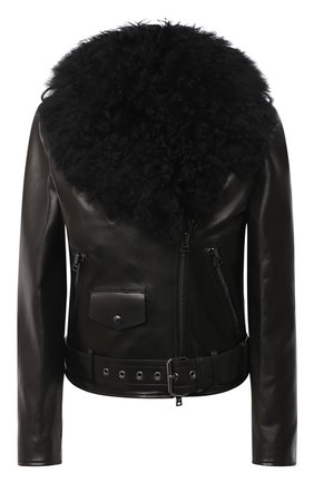 Женская кожаная куртка TOM FORD черного цвета по цене 556000 руб., арт. CSF623-FUX127 | Фото 1 Женская кожаная куртка TOM FORD черного цвета, арт. CSF623-FUX127 | Фото 1