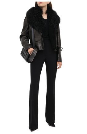 Женская кожаная куртка TOM FORD черного цвета по цене 556000 руб., арт. CSF623-FUX127 | Фото 2 Женская кожаная куртка TOM FORD черного цвета, арт. CSF623-FUX127 | Фото 2