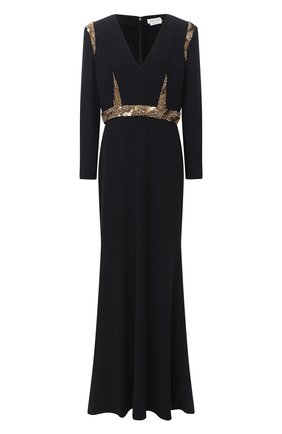 Женское платье-макси ALEXANDER MCQUEEN черного цвета по цене 578000 руб., арт. 632174/QEAAA | Фото 1 Женское платье-макси ALEXANDER MCQUEEN черного цвета, арт. 632174/QEAAA | Фото 1