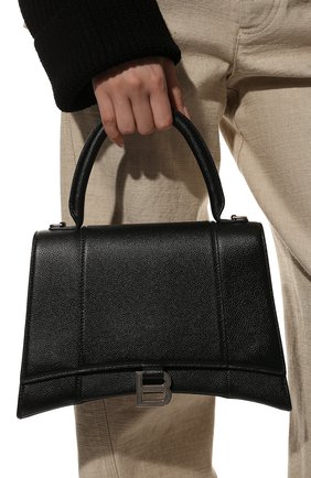 Женская сумка hourglass m BALENCIAGA черного цвета по цене 169000 руб., арт. 619668/1IZHY | Фото 3 Женская сумка hourglass m BALENCIAGA черного цвета, арт. 619668/1IZHY | Фото 3