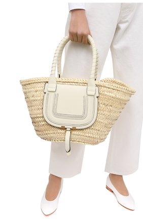 Женская сумка marcie medium CHLOÉ белого цвета по цене 48150 руб., арт. CHC20US828C97 | Фото 2 Женская сумка marcie medium CHLOÉ белого цвета, арт. CHC20US828C97 | Фото 2