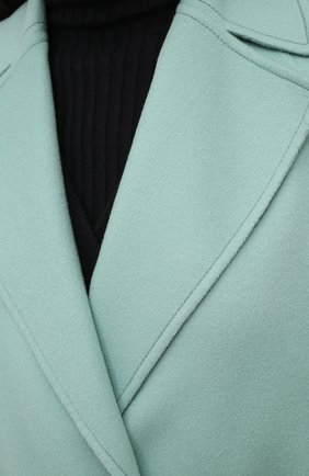 Женское кашемировое пальто LORO PIANA светло-зеленого цвета, арт. FAL2202 | Фото 5 (Материал внешний: Шерсть, Кашемир; Рукава: Длинные; Региональные ограничения белый список (Axapta Mercury): RU; Длина (верхняя одежда): Длинные; 1-2-бортные: Однобортные; Стили: Кэжуэл)