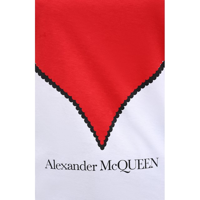Хлопковая футболка Alexander McQueen 11253735