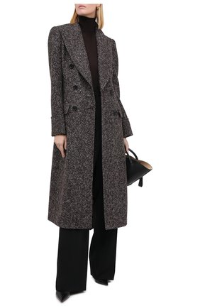 Женская кашемировая водолазка DOLCE & GABBANA темно-коричневого цвета по цене 79950 руб., арт. FX832T/JAW3F | Фото 2 Женская кашемировая водолазка DOLCE & GABBANA темно-коричневого цвета, арт. FX832T/JAW3F | Фото 2
