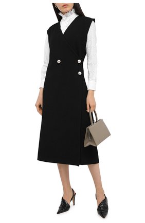 Женская хлопковая блузка DOLCE & GABBANA белого цвета по цене 71950 руб., арт. F5N57T/FR5CJ | Фото 2 Женская хлопковая блузка DOLCE & GABBANA белого цвета, арт. F5N57T/FR5CJ | Фото 2
