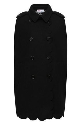 Женская кейп REDVALENTINO черного цвета по цене 79100 руб., арт. UR3CG020/57J | Фото 1 Женская кейп REDVALENTINO черного цвета, арт. UR3CG020/57J | Фото 1