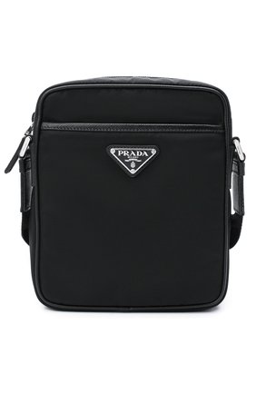 Мужская комбинированная сумка PRADA черного цвета по цене 83000 руб., арт. 2VH112-064-F0002-WOO | Фото 1 Мужская комбинированная сумка PRADA черного цвета, арт. 2VH112-064-F0002-WOO | Фото 1