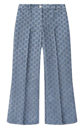 Детские шерстяные брюки GUCCI синего цвета по цене 92650 руб., арт. 629030/ZAD7L | Фото 1 Детские шерстяные брюки GUCCI синего цвета, арт. 629030/ZAD7L | Фото 1 (Материал внешний: Шерсть; Материал подклада: Вискоза; Девочки Кросс-КТ: Брюки-одежда; Региональные ограничения белый список (Axapta Mercury): RU; Случай: Повседневный; Ростовка одежда: 10 - 11 лет | 140 - 146см, 12 лет | 152 см, 4 года | 104 см, 5 лет | 110 см, 6 лет | 116 см, 8 лет | 128 см)