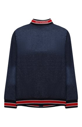 Детский хлопковая толстовка DOLCE & GABBANA синего цвета по цене 41800 руб., арт. L4JW0Z/G7XC0/8-14 | Фото 2 Детский хлопковая толстовка DOLCE & GABBANA синего цвета, арт. L4JW0Z/G7XC0/8-14 | Фото 2 (Рукава: Длинные; Материал внешний: Хлопок; Мальчики Кросс-КТ: Толстовка-одежда; Мальчики-школьная форма: Кардиганы; Региональные ограничения белый список (Axapta Mercury): RU; Ростовка одежда: 10 - 11 лет | 140 - 146см, 12 лет | 152 см, 8 лет | 128 см)