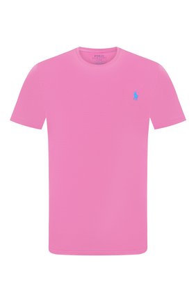 Мужская хлопковая футболка POLO RALPH LAUREN розового цвета по цене 5690 руб., арт. 710671438 | Фото 1 Мужская хлопковая футболка POLO RALPH LAUREN розового цвета, арт. 710671438 | Фото 1