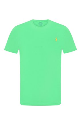 Мужская хлопковая футболка POLO RALPH LAUREN зеленого цвета по цене 5690 руб., арт. 710671438 | Фото 1 Мужская хлопковая футболка POLO RALPH LAUREN зеленого цвета, арт. 710671438 | Фото 1
